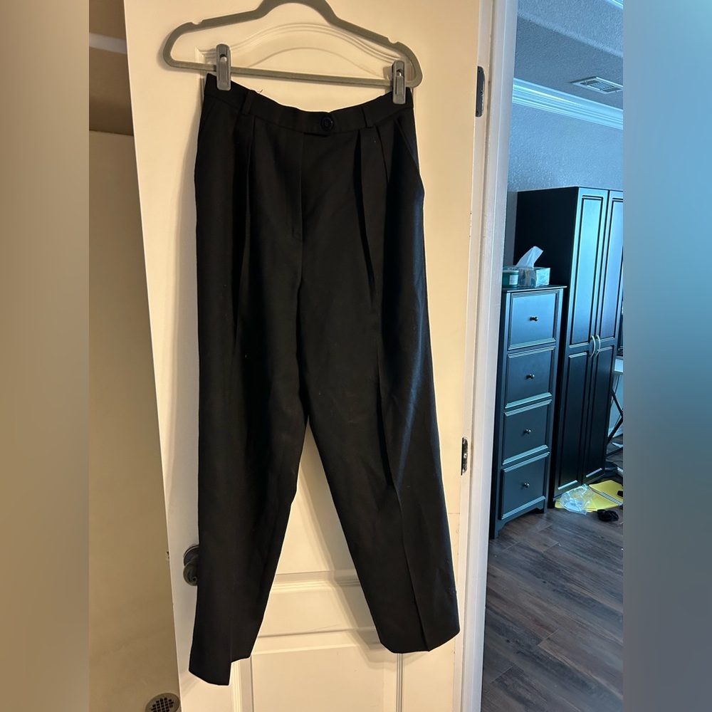 Evan-Picone Size 12 Black Wool Pants